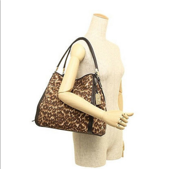 COACH MADISON OCELET PRINT PHOEBE SHOULDER HANDBAG
